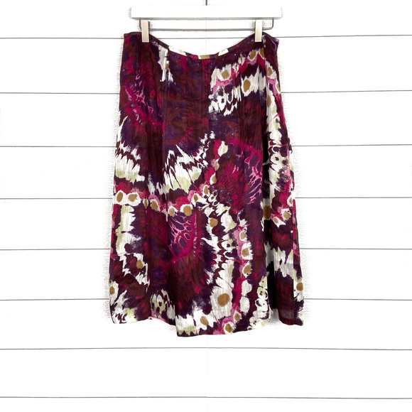 Jupe Lafayette 148 - Imprimé Cubisme - Laine - Taille 12W - Neuf Avec Étiquette - Valeur $598